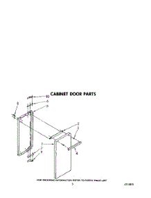 03 - Cabinet Door parts for Whirlpool Range SF5140ERW1 from AppliancePartsPros.com