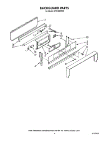 04 - Backguard parts for Whirlpool Range SF5140ERW0 from AppliancePartsPros.com
