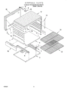 02 - Internal parts for Whirlpool Range SF5140EYN2 from AppliancePartsPros.com