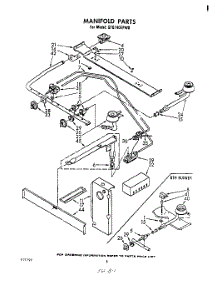 04 - Manifold parts for Whirlpool Range SF5140EPW0 from AppliancePartsPros.com