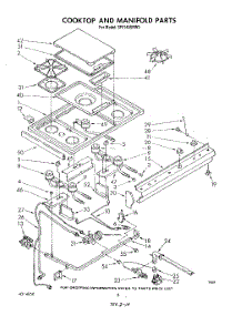 07 - Cooktop And Manifold , Lit / Optional parts for Whirlpool Range SF5140SRW3 from AppliancePartsPros.com