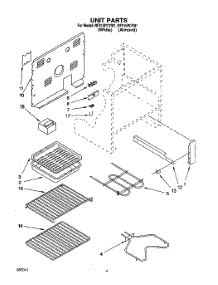03 - Unit parts for Whirlpool Range RF315PCYW1 from AppliancePartsPros.com