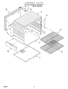 02 - Internal parts for Whirlpool Range SF5140EYN1 from AppliancePartsPros.com