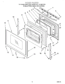 05 - Door, Optional parts for Whirlpool Range GR395LXGQ1 from AppliancePartsPros.com
