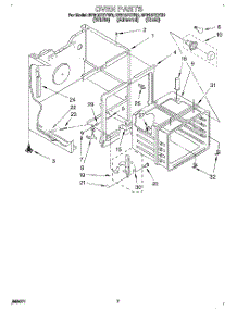 05 - Oven parts for Whirlpool Range RF315PXYG2 from AppliancePartsPros.com