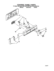 03 - Control Panel parts for Whirlpool Range RF315PXYN0 from AppliancePartsPros.com