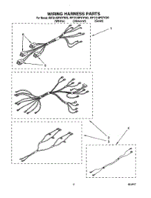 07 - Wiring Harness parts for Whirlpool Range RF315PXYW1 from AppliancePartsPros.com