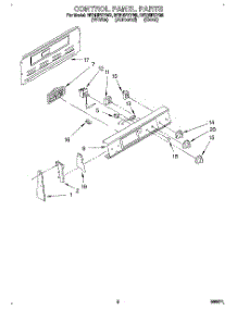 02 - Control Panel parts for Whirlpool Range RF315PXYN2 from AppliancePartsPros.com