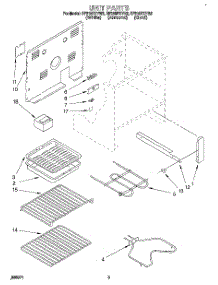 03 - Unit parts for Whirlpool Range RF315PXYN2 from AppliancePartsPros.com