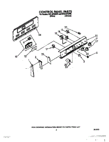 03 - Control Panel parts for Whirlpool Range RF315PXXN0 from AppliancePartsPros.com
