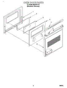 04 - Oven Door, Optional parts for Whirlpool Range RS610PXYH3 from AppliancePartsPros.com
