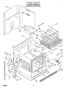 03 - Oven, Literature parts for Whirlpool Range RS610PXYH2 from AppliancePartsPros.com