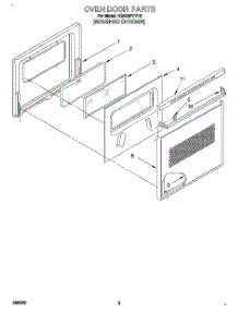 04 - Oven Door, Optional parts for Whirlpool Range RS610PXYH2 from AppliancePartsPros.com