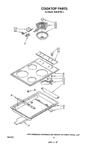 05 - Cooktop parts for Whirlpool Range RS610PXK2 from AppliancePartsPros.com