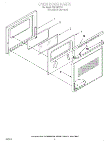 04 - Oven Door, Optional parts for Whirlpool Range RS610PXYH1 from AppliancePartsPros.com