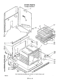 04 - Oven parts for Whirlpool Range RS610PXV1 from AppliancePartsPros.com