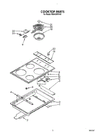 03 - Cooktop parts for Whirlpool Range RS610PXYH0 from AppliancePartsPros.com