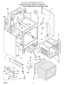 04 - Oven Chassis parts for Whirlpool Range GY395LXGQ1 from AppliancePartsPros.com