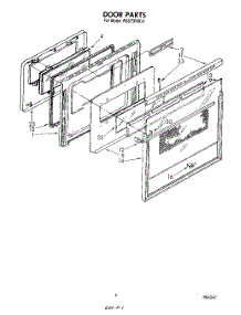 04 - Door parts for Whirlpool Range RS675PXK0 from AppliancePartsPros.com