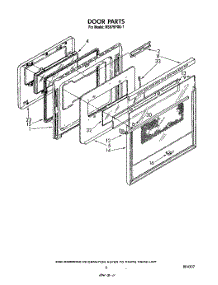 04 - Door parts for Whirlpool Range RS675PXK1 from AppliancePartsPros.com