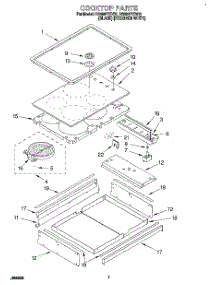 05 - Cooktop parts for Whirlpool Range RS696PXBQ2 from AppliancePartsPros.com