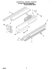 02 - Control Panel parts for Whirlpool Range RS696PXBB3 from AppliancePartsPros.com