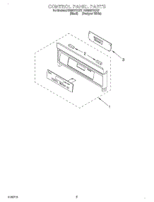 03 - Control Panel parts for Whirlpool Range RS696PXGB7 from AppliancePartsPros.com