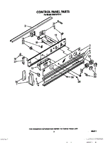 03 - Control Panel parts for Whirlpool Range RS675PXV2 from AppliancePartsPros.com