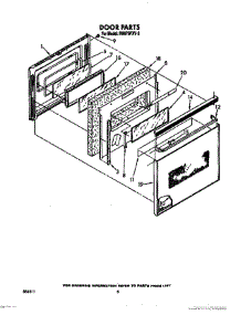 06 - Door parts for Whirlpool Range RS675PXV2 from AppliancePartsPros.com