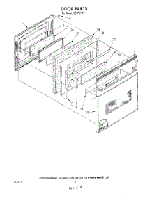 06 - Door parts for Whirlpool Range RS675PXV1 from AppliancePartsPros.com