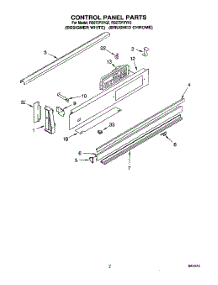 02 - Control Panel parts for Whirlpool Range RS675PXYH2 from AppliancePartsPros.com