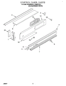 02 - Control Panel parts for Whirlpool Range RS696PXBB1 from AppliancePartsPros.com