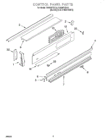 02 - Control Panel parts for Whirlpool Range RS696PXBQ4 from AppliancePartsPros.com