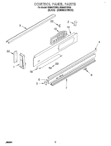 02 - Control Panel parts for Whirlpool Range RS696PXBQ0 from AppliancePartsPros.com