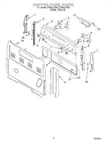 02 - Control Panel parts for Whirlpool Range RF385PXEW0 from AppliancePartsPros.com