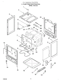 03 - Chassis parts for Whirlpool Range RF385PXEW0 from AppliancePartsPros.com