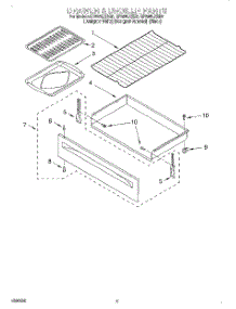 04 - Drawer And Broiler parts for Whirlpool Range RF395LXEB0 from AppliancePartsPros.com