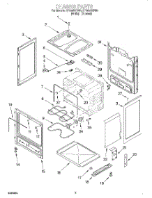03 - Chassis parts for Whirlpool Range RF360BXEW0 from AppliancePartsPros.com