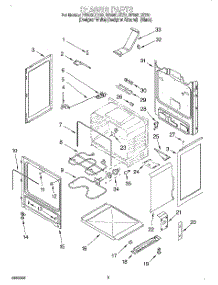03 - Chassis parts for Whirlpool Range RF396LXEQ0 from AppliancePartsPros.com