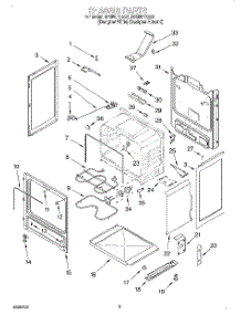 03 - Chassis parts for Whirlpool Range RF386PXEQ0 from AppliancePartsPros.com
