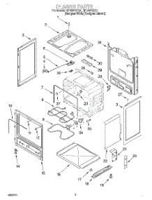 03 - Chassis parts for Whirlpool Range RF385PXEQ0 from AppliancePartsPros.com