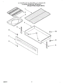 04 - Drawer And Broiler parts for Whirlpool Range RF385PXEQ0 from AppliancePartsPros.com