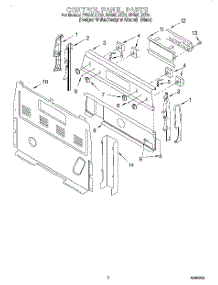 02 - Control Panel parts for Whirlpool Range RF396LXEZ0 from AppliancePartsPros.com