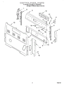02 - Control Panel parts for Whirlpool Range CES366HZ1 from AppliancePartsPros.com