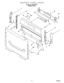 02 - Control Panel parts for Whirlpool Range SGS375HQ6 from AppliancePartsPros.com