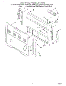02 - Control Panel parts for Whirlpool Range RF378PXGQ0 from AppliancePartsPros.com