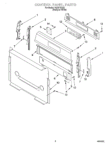 02 - Control Panel parts for Whirlpool Range SGS375HQ5 from AppliancePartsPros.com