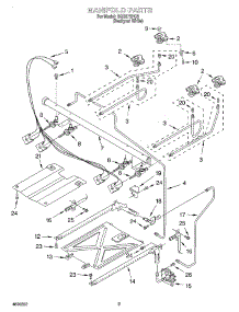 03 - Manifold parts for Whirlpool Range SGS375HQ5 from AppliancePartsPros.com