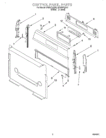 02 - Control Panel parts for Whirlpool Range SF385PEEW0 from AppliancePartsPros.com