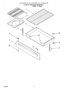 05 - Drawer And Broiler parts for Whirlpool Range SF385PEEW0 from AppliancePartsPros.com